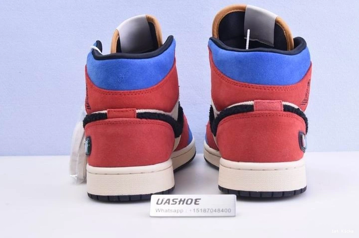 Mid  1 Blue Jordan the Fearless CU2805-100 Great SE 1031